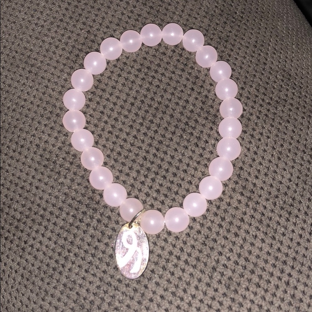 Breast cancer awareness promise pinkbead bracelet